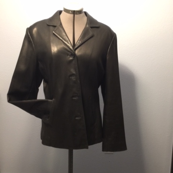 Ann Taylor leather jacket - Picture 4 of 4